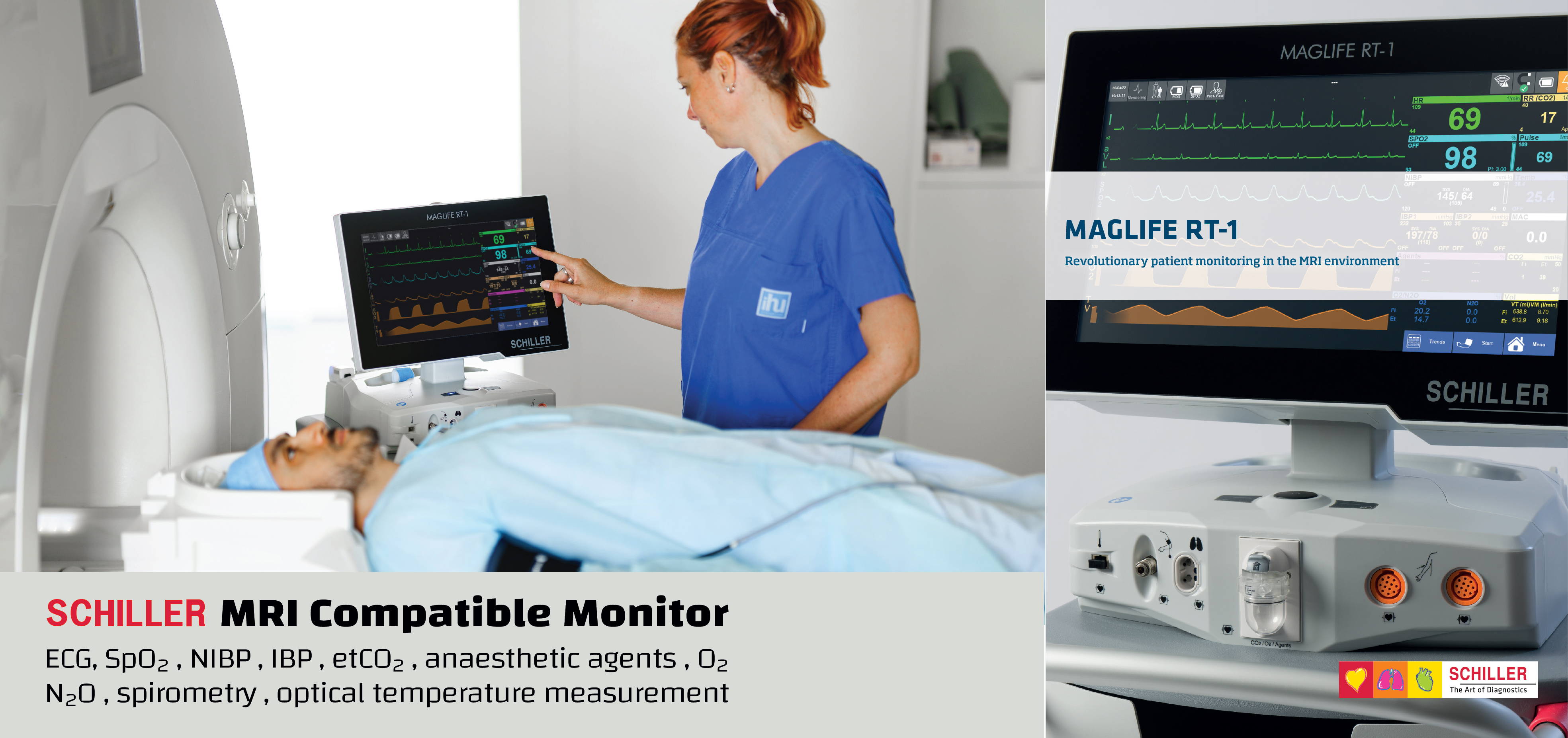 Schiller Maglife RT-1 MRI Compatible Monitor